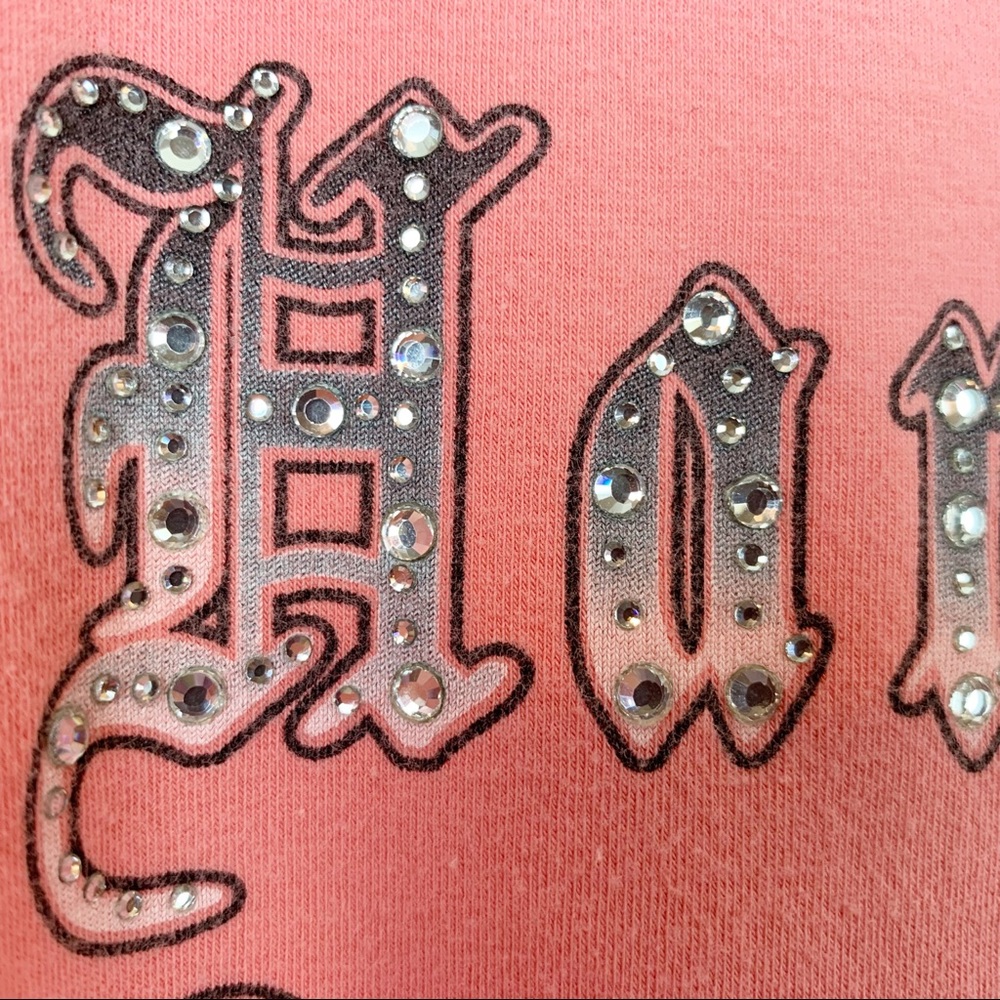 HARLEY-DAVIDSON SS Rhinestone Bling Graphic Tee L - Picture 3 of 5